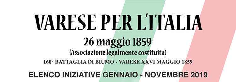 Varese per l’Italia – Elenco iniziative 2019