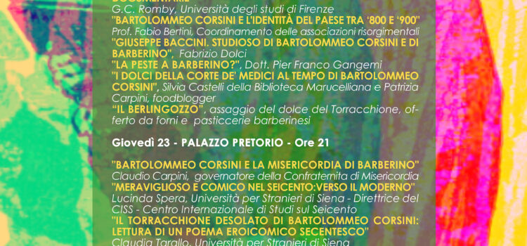 22-25 marzo, Barberino di Mugello – 350° anniversario dalla morte del Bartolommeo Corsini