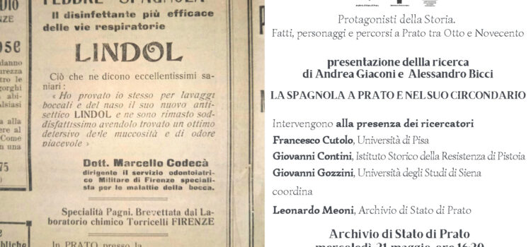 31 maggio, Prato – Presentazione della ricerca “La Spagnola a Prato e nel suo circondario”
