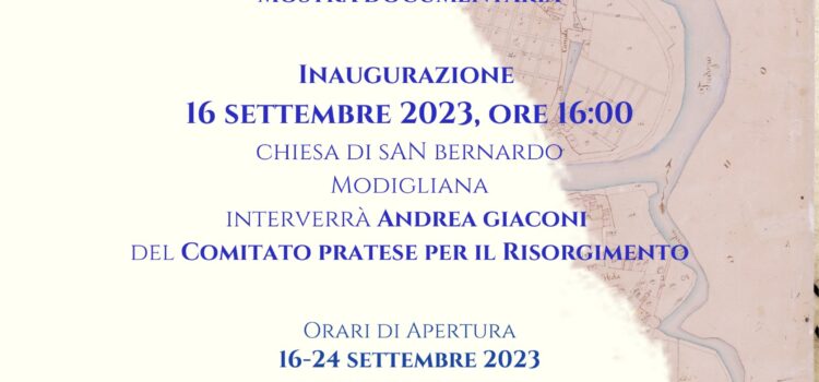 16 settembre, Modigliana – Inaugurazione mostra “La Romagna Toscana dal Granducato all’annessione a Forlì”