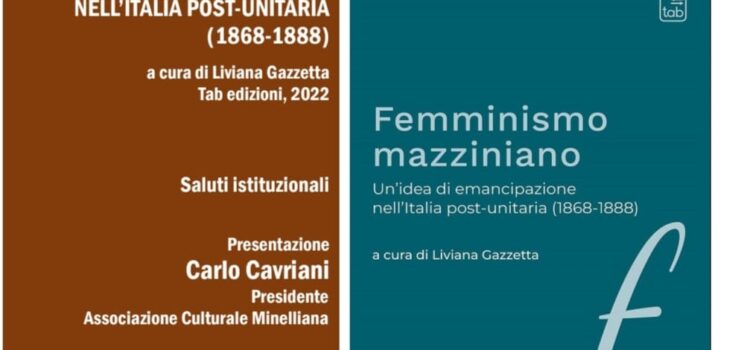 22 novembre, Rovigo – Presentazione del libro “Femminismo mazziniano: un’idea di emancipazione nell’Italia post-unitaria (1868-1888)”