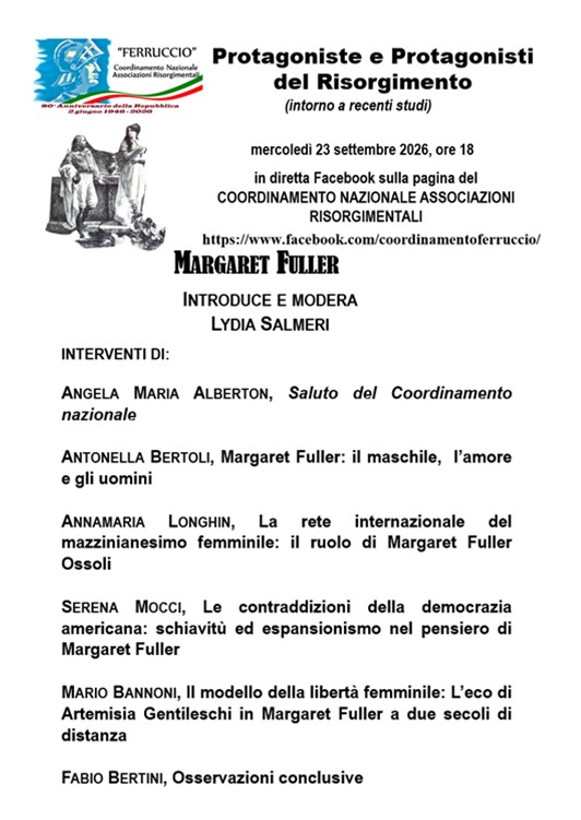 Protagoniste e Protagonisti del Risorgimento,&nbsp;Margaret Fuller