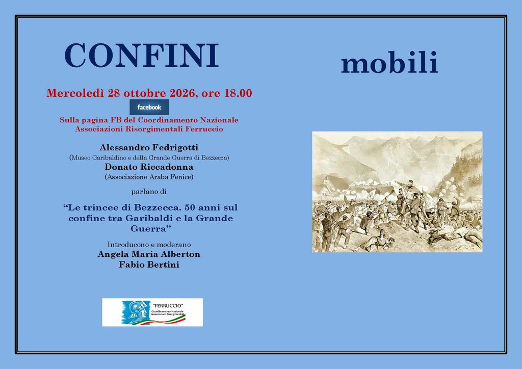 Conferenza \"Confini mobili. Le trincee di Bezzecca. 50 anni sul confine tra Garibaldi e La grande guerra \"