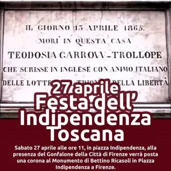 27 aprile, Firenze – Theodosia Garrow Trollope ed il sostegno della comunità inglese di Firenze alla causa nazionale