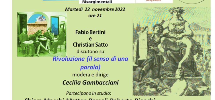 22 novembre – Ciclo Caffè di Storia Livorno-Europa “Rivoluzione (il senso di una parola)”